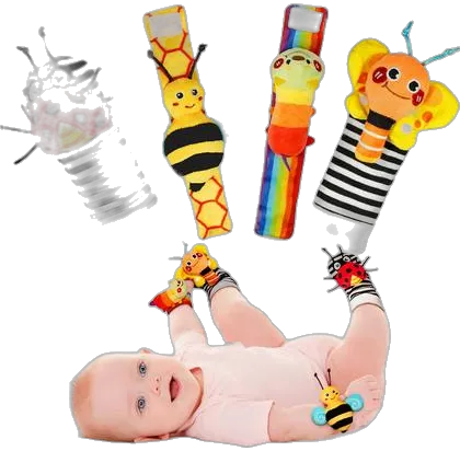Infinno Wrist Rattles and Foot Finder Socks Set
