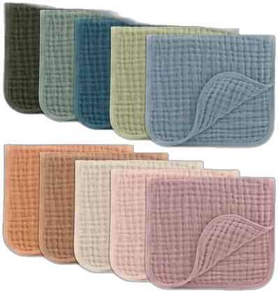 Comfy Cubs Muslin Burp Cloths (10 Pack)