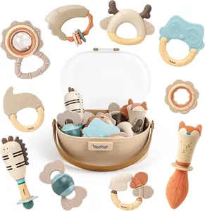 Baby Rattles & Teethers Set (10 Pack)